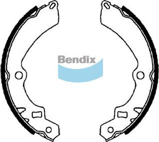 Bendix-AU BS1683 - Комплект гальм, барабанний механізм autozip.com.ua