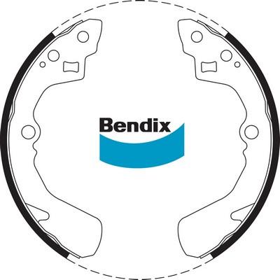 Bendix-AU BS1682 - Комплект гальм, барабанний механізм autozip.com.ua