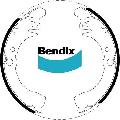 Bendix-AU BS1673 - Комплект гальм, барабанний механізм autozip.com.ua