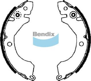 Bendix-AU BS1677 - Комплект гальм, барабанний механізм autozip.com.ua