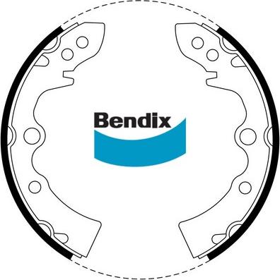 Bendix-AU BS1082 - Комплект гальм, барабанний механізм autozip.com.ua