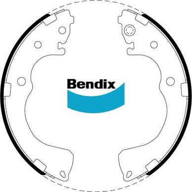 Bendix-AU BS1845 - Комплект гальм, барабанний механізм autozip.com.ua