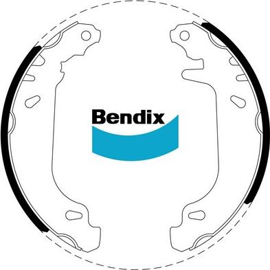 Bendix-AU BS1804 - Комплект гальм, барабанний механізм autozip.com.ua