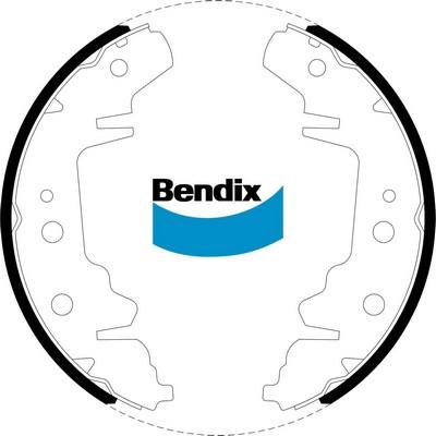 Bendix-AU BS1802 - Комплект гальм, барабанний механізм autozip.com.ua
