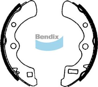 Bendix-AU BS1393 - Комплект гальм, барабанний механізм autozip.com.ua