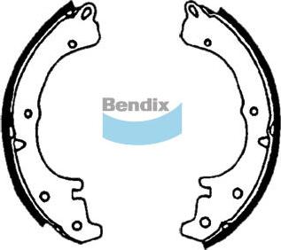 Bendix-AU BS1379 - Комплект гальм, барабанний механізм autozip.com.ua