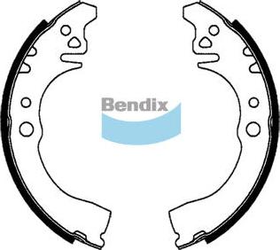 Bendix-AU BS1799 - Комплект гальм, барабанний механізм autozip.com.ua