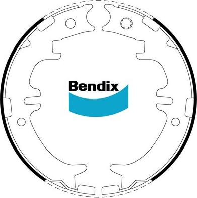 Bendix-AU BS1794 - Комплект гальм, ручник, парковка autozip.com.ua