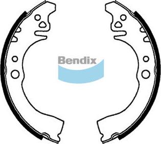 Bendix-AU BS1795 - Комплект гальм, барабанний механізм autozip.com.ua