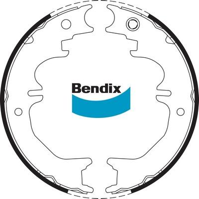 Bendix-AU BS1744 - Комплект гальм, ручник, парковка autozip.com.ua
