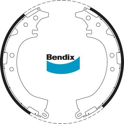 Bendix-AU BS1747 - Комплект гальм, барабанний механізм autozip.com.ua