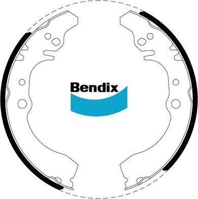 Bendix-AU BS1755 - Комплект гальм, барабанний механізм autozip.com.ua