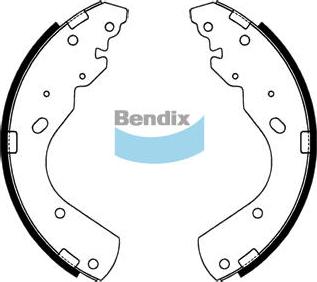 Bendix-AU BS1769 - Комплект гальм, барабанний механізм autozip.com.ua