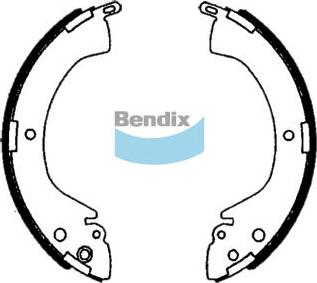 Bendix-AU BS1760 - Комплект гальм, барабанний механізм autozip.com.ua