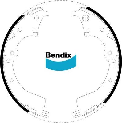 Bendix-AU BS1768 - Комплект гальм, барабанний механізм autozip.com.ua