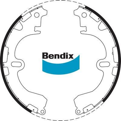 Bendix-AU BS1704 - Комплект гальм, барабанний механізм autozip.com.ua