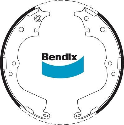 Bendix-AU BS1714 - Комплект гальм, барабанний механізм autozip.com.ua