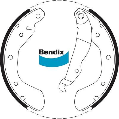 Bendix-AU BS1710 - Комплект гальм, барабанний механізм autozip.com.ua