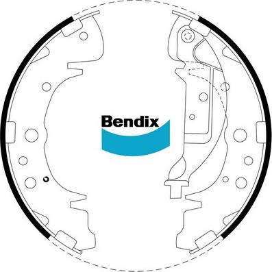 Bendix-AU BS1782 - Комплект гальм, барабанний механізм autozip.com.ua