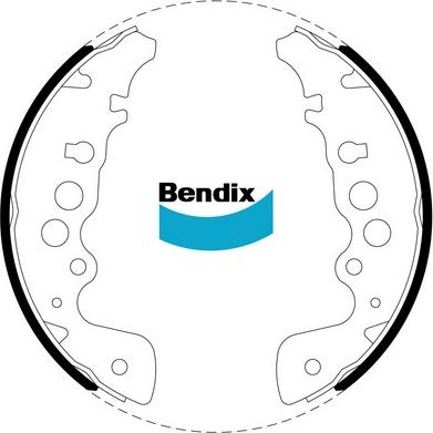 Bendix-AU BS1787 - Комплект гальм, барабанний механізм autozip.com.ua