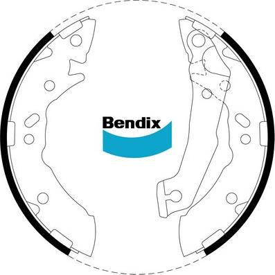 Bendix-AU BS1739 - Комплект гальм, барабанний механізм autozip.com.ua