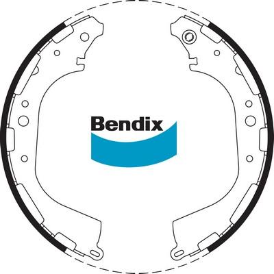 Bendix-AU BS1726 - Комплект гальм, барабанний механізм autozip.com.ua