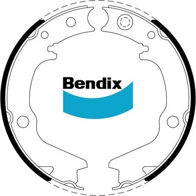 Bendix-AU BS1770 - Комплект гальм, ручник, парковка autozip.com.ua