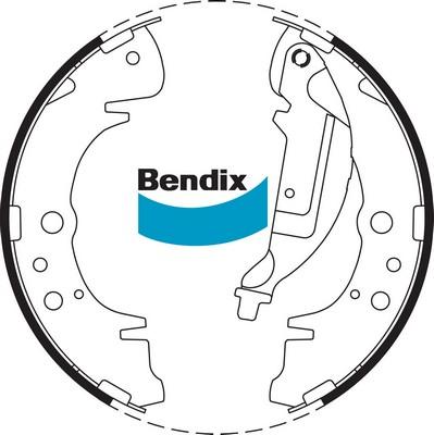 Bendix-AU BS1778 - Комплект гальм, барабанний механізм autozip.com.ua