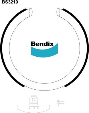 Bendix-AU BS3219 - Комплект гальм, ручник, парковка autozip.com.ua