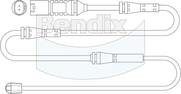 Bendix-AU BWS1156 - Сигналізатор, знос гальмівних колодок autozip.com.ua