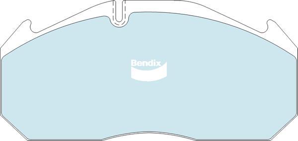 Bendix-AU CVP013PTHD - Гальмівні колодки, дискові гальма autozip.com.ua