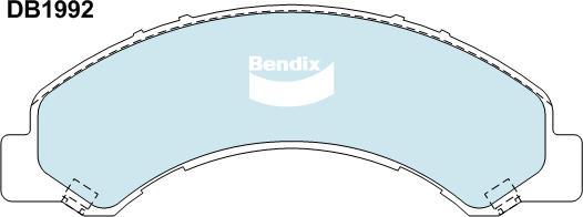 Bendix-AU CVP1992 PTHD - Гальмівні колодки, дискові гальма autozip.com.ua