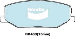 Bendix-AU DB403 GCT - Гальмівні колодки, дискові гальма autozip.com.ua