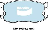 Bendix-AU DB410 GCT - Гальмівні колодки, дискові гальма autozip.com.ua