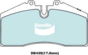 Bendix-AU DB439 ULT - Гальмівні колодки, дискові гальма autozip.com.ua