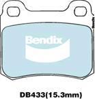 Bendix-AU DB433 EURO+ - Гальмівні колодки, дискові гальма autozip.com.ua