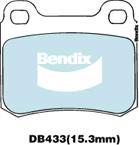 Bendix-AU DB433 GCT - Гальмівні колодки, дискові гальма autozip.com.ua