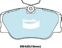 Bendix-AU DB425 EURO+ - Гальмівні колодки, дискові гальма autozip.com.ua