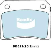 Bendix-AU DB521 GCT - Гальмівні колодки, дискові гальма autozip.com.ua