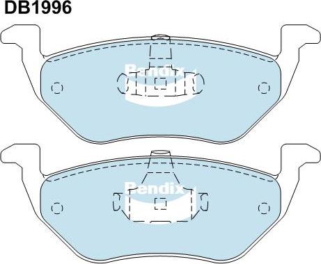 Bendix-AU DB1996 4WD - Гальмівні колодки, дискові гальма autozip.com.ua