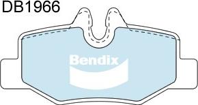 Bendix-AU DB1966 EURO+ - Гальмівні колодки, дискові гальма autozip.com.ua