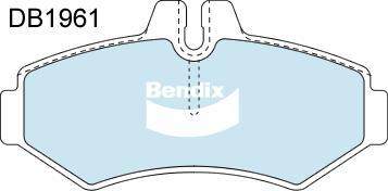 Bendix-AU DB1961 HD - Гальмівні колодки, дискові гальма autozip.com.ua