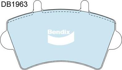 Bendix-AU DB1963 HD - Гальмівні колодки, дискові гальма autozip.com.ua