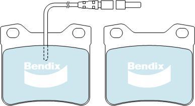 Bendix-AU DB1988 HD - Гальмівні колодки, дискові гальма autozip.com.ua