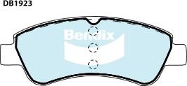 Bendix-AU DB1923 GCT - Гальмівні колодки, дискові гальма autozip.com.ua
