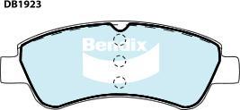 Bendix-AU DB1923 EURO+ - Гальмівні колодки, дискові гальма autozip.com.ua