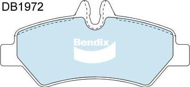 Bendix-AU DB1972 EURO+ - Гальмівні колодки, дискові гальма autozip.com.ua