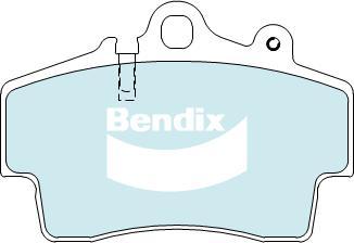 Bendix-AU DB1444 ULT - Гальмівні колодки, дискові гальма autozip.com.ua