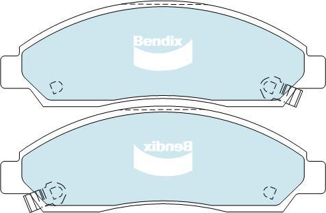 Bendix-AU DB1468 -4WD - Гальмівні колодки, дискові гальма autozip.com.ua