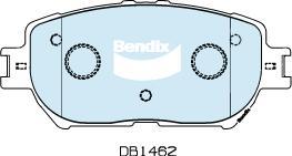 Bendix-AU DB1462 GCT - Гальмівні колодки, дискові гальма autozip.com.ua